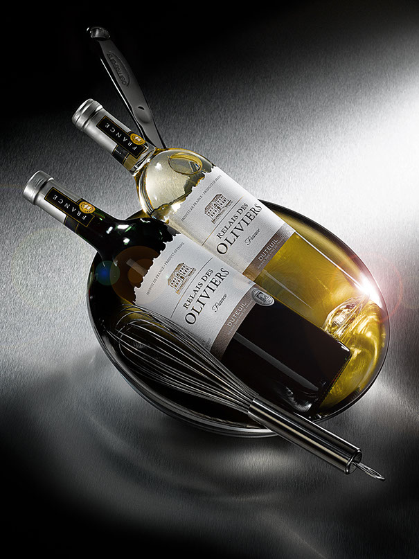 Relais des Oliviers, vins rouge et blanc